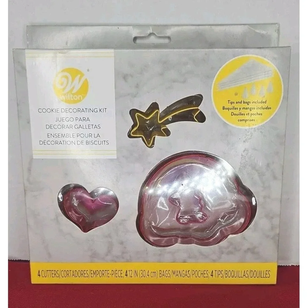 Wilton Unicorn Cookie‎ Decorating Kit 2107-0-0186 Rainbow Shooting Star New